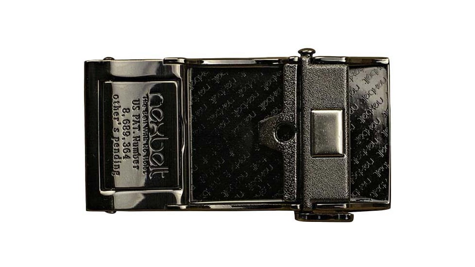 Nexbelt Go-In Beveled Shield Buckle, Gunmetal, BGG5406