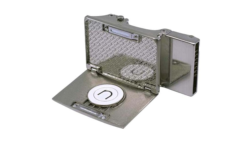 Nexbelt Go-In Beveled Shield Buckle, Nickel, BGG4508