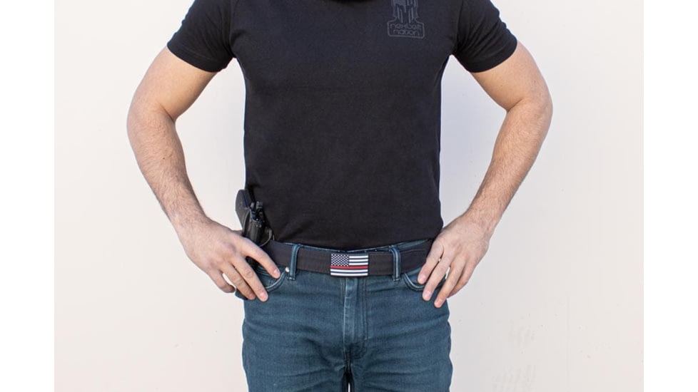 Nexbelt Guardian Red Line 1.5in EDC Gun Belt, Black, 1.5in, PCS7677