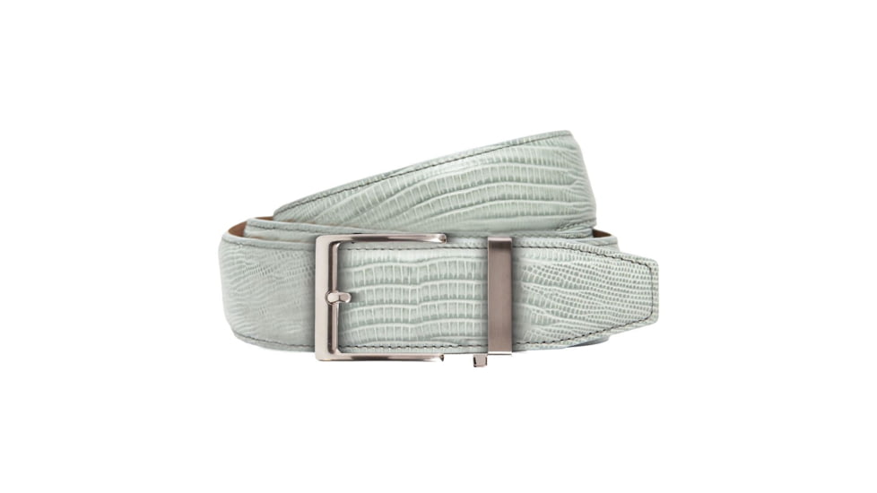 Nexbelt Lizard Belt, Light Grey, Up to 50" Waist, PCU1268