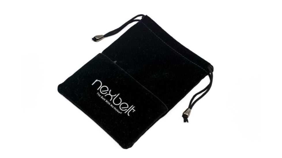 Nexbelt Smooth USA Flag Tip Debossed Dress Belt, Non-EDC, Black, PCH6236