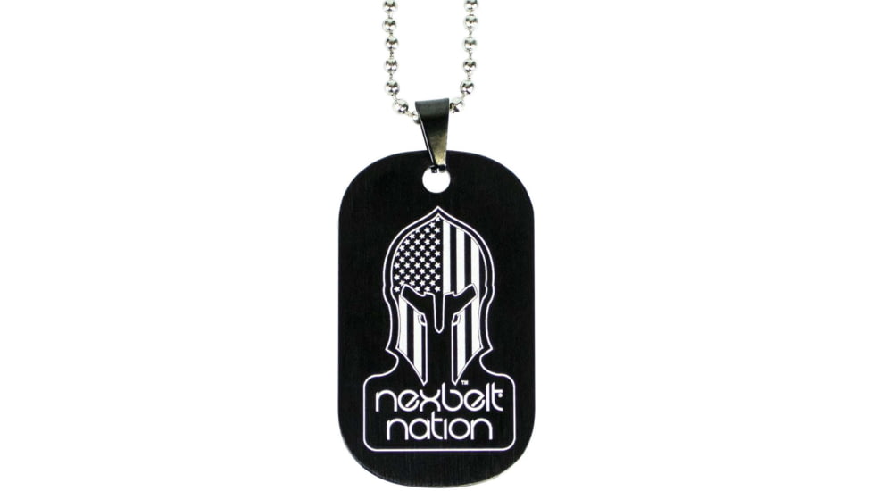 Nexbelt Spartan Dog Tag - Black Series, Aluminum, DT002
