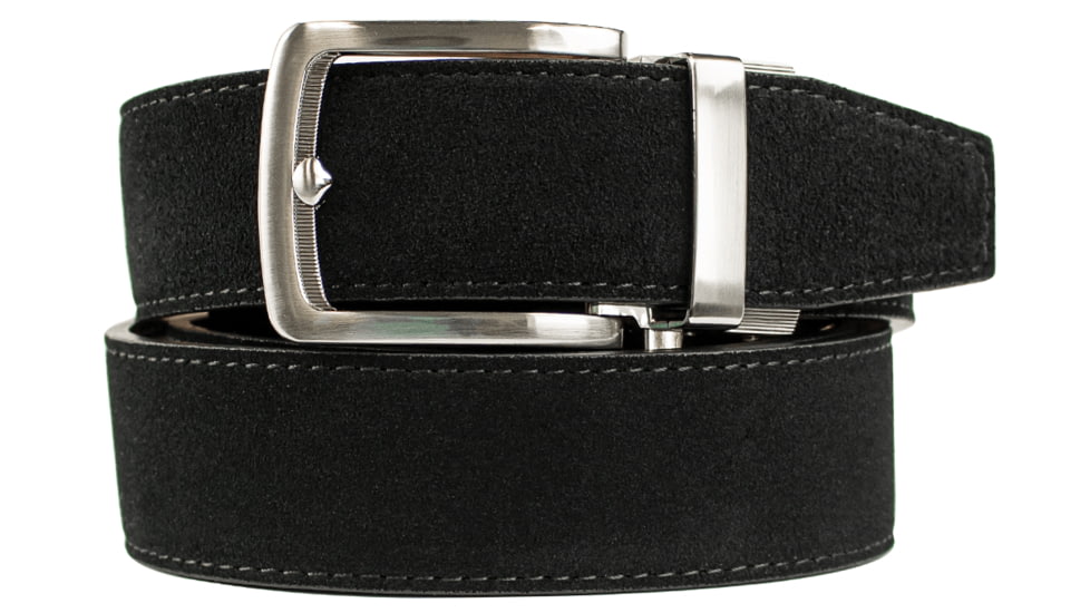 Nexbelt Suede Dress Belt, Non-EDC, Black, PCE0746