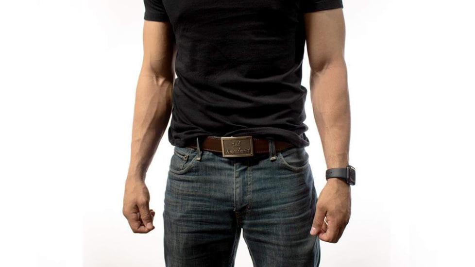 Nexbelt The 2nd Ammendment Brass EDC Gun Belt, Brass, 1.38in, PCS0906