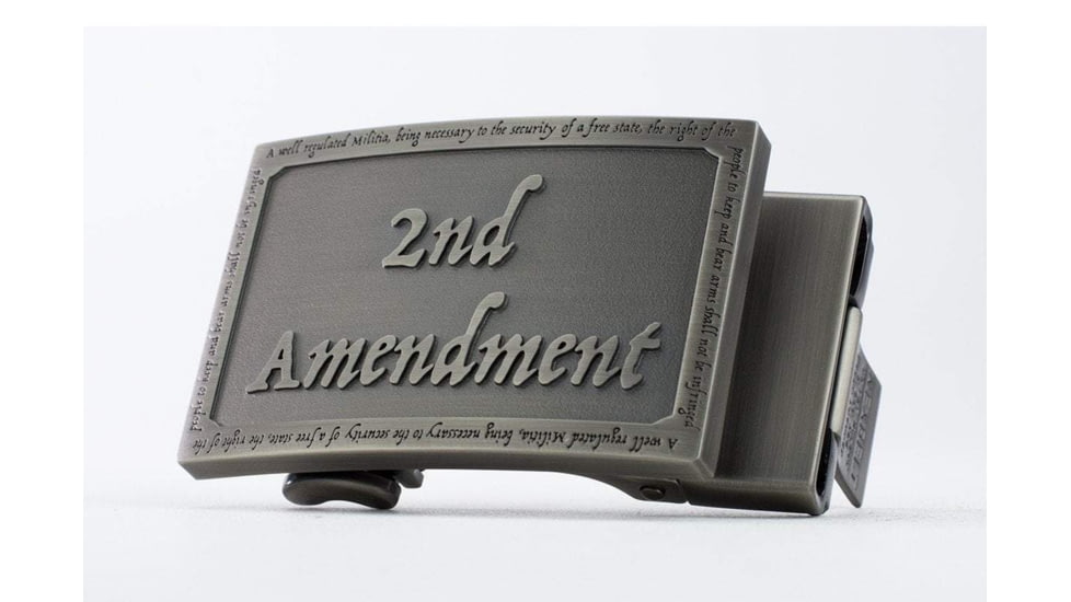Nexbelt The 2nd Ammendment Pewter EDC Buckle, Pewter, 1.38in, BCS0876