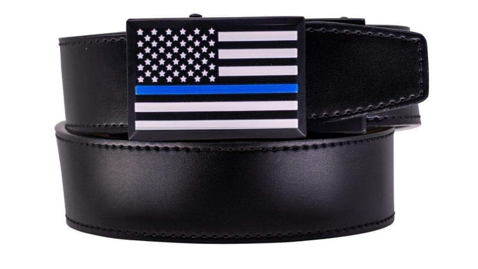 Nexbelt Thin Blue Line Classic EDC Gun Belt, Black, 1.38in, PCS0913