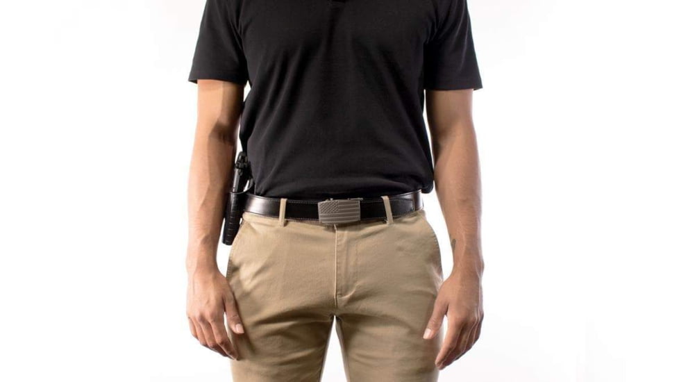 Nexbelt USA Heritage Embossed Aston EDC Belt, Pewter, 1.38in, PCS1286