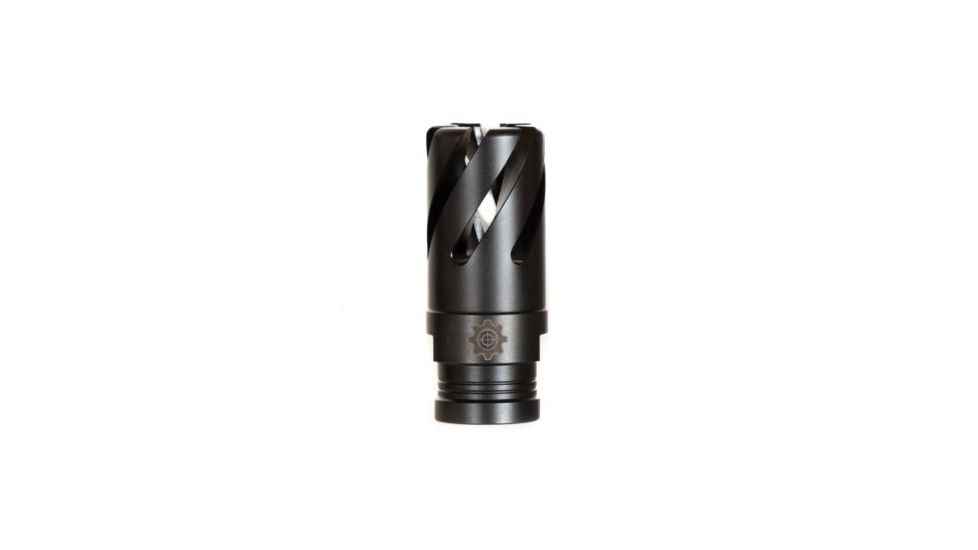 Next Level Armament Hi Helix Flash Hider 1/2x28, 9mm, Black, NLX725