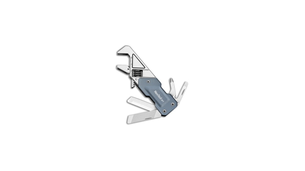 Nextool NexTool W1 Adjustable Wrench Blue Aluminum 6-in-1 NE20270, Blue, adult, BHQ-199558