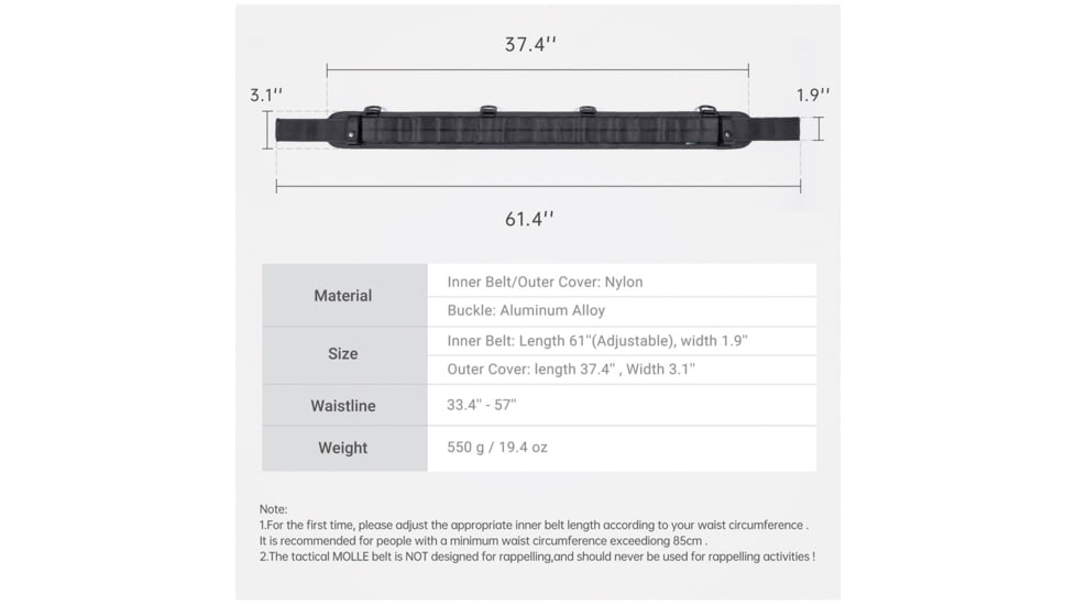 Nextorch Tactical MOLLE Belt