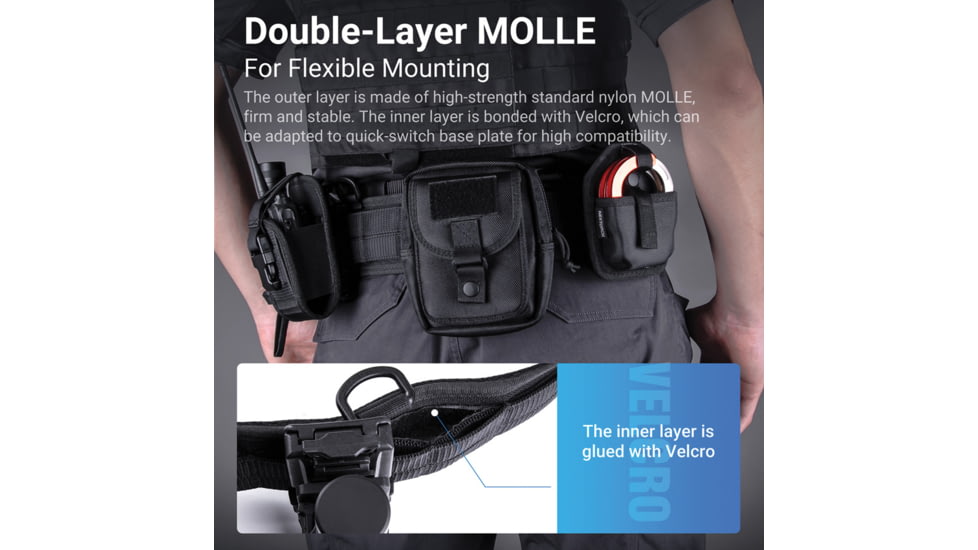 Nextorch Tactical MOLLE Belt, Nylon, 33.5-57in, TEX10