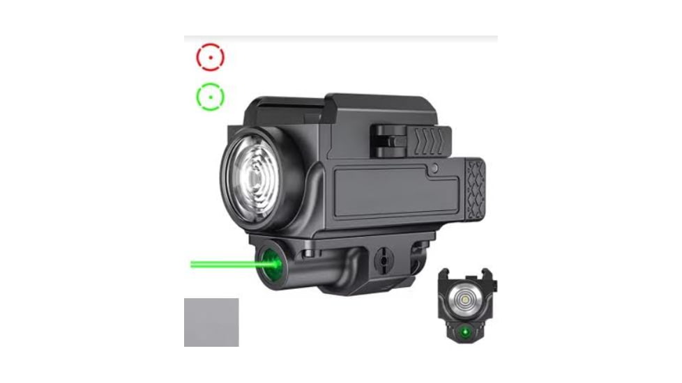 NFG TAC Flashlight w/Laser, Regulable, 800 Lumens, Black, NFG-LIGHT-LASER