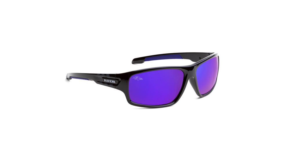 NFL Catch Baltimore Ravens Progressive Prescription Sunglasses, Glossy Black Frame, 622586T03PR