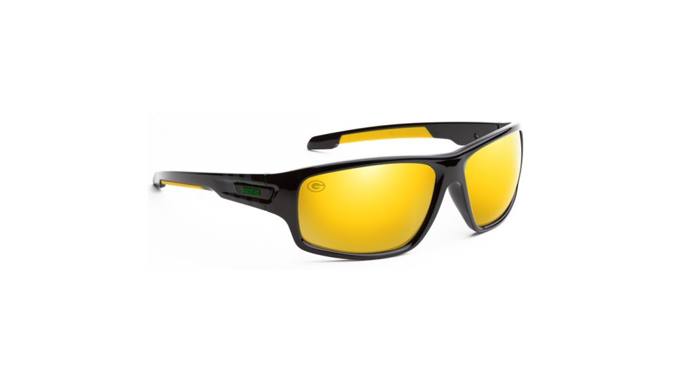 NFL Catch Green Bay Packers Progressive Prescription Sunglasses, Glossy Black Frame, 622586T12PR