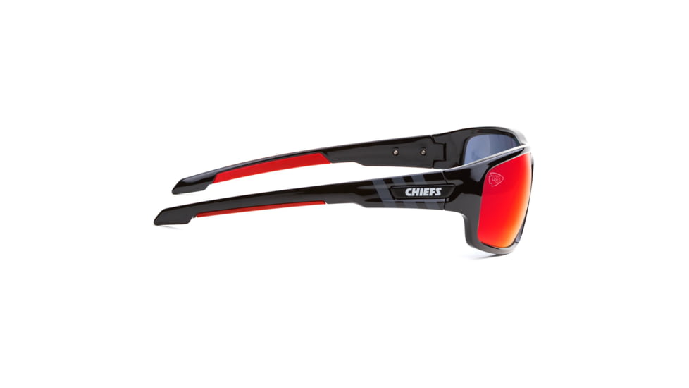 NFL Catch Kansas City Chiefs Progressive Prescription Sunglasses, Glossy Black Frame, 622586T16PR