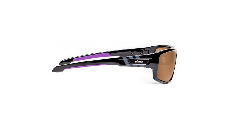 NFL Catch Minnesota Vikings Progressive Prescription Sunglasses, Glossy Black Frame, 622586T18PR