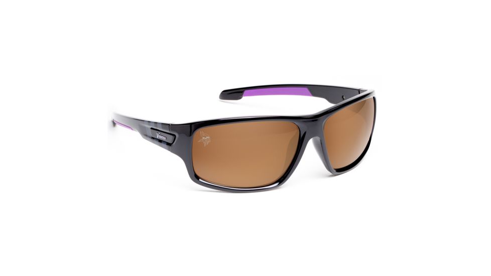 NFL Catch Minnesota Vikings Progressive Prescription Sunglasses, Glossy Black Frame, 622586T18PR