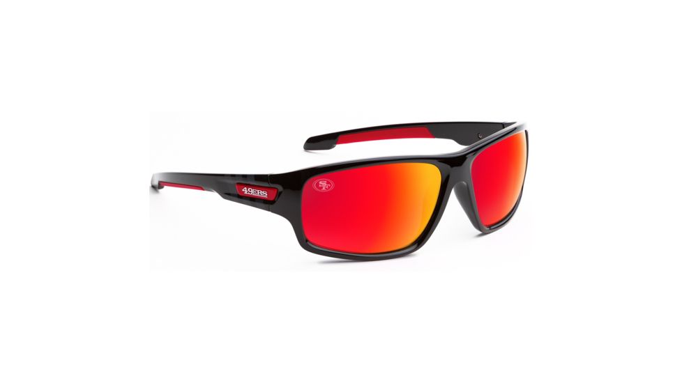NFL Catch San Francisco 49ers Progressive Prescription Sunglasses, Glossy Black Frame, 622586T27PR
