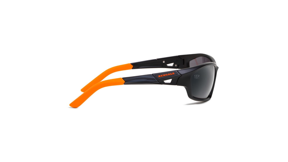 NFL Lateral Cincinnati Bengals Bifocal Prescription Sunglasses, Matte Black Frame, 619462A07BI
