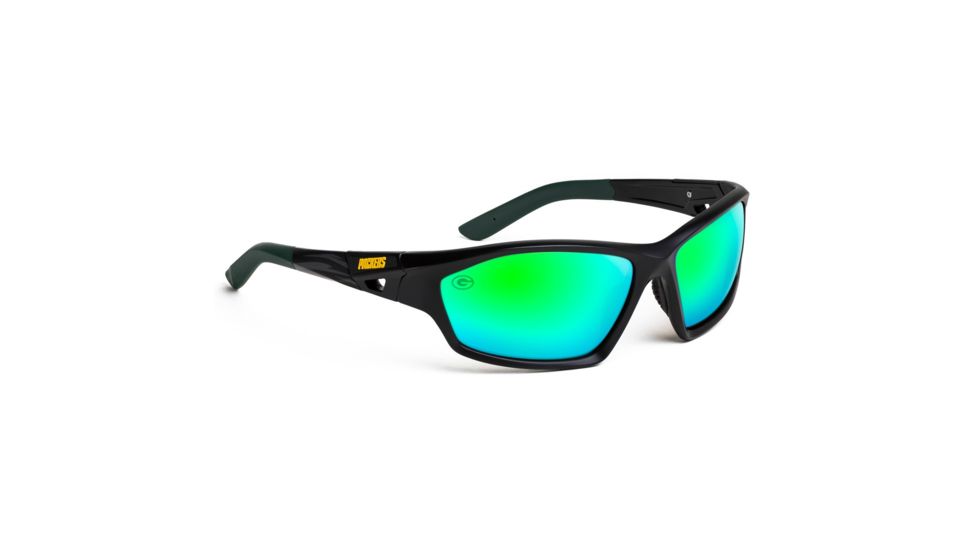 NFL Lateral Green Bay Packers Bifocal Prescription Sunglasses, Matte Black Frame, 619462A12BI