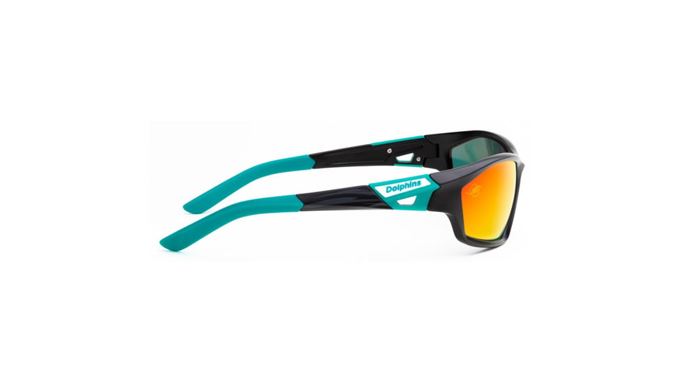 NFL Lateral Miami Dolphins Bifocal Prescription Sunglasses, Matte Black Frame, 619462A17BI