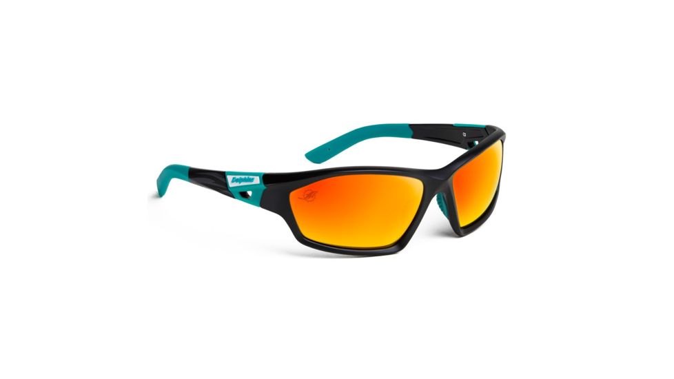 NFL Lateral Miami Dolphins Bifocal Prescription Sunglasses, Matte Black Frame, 619462A17BI