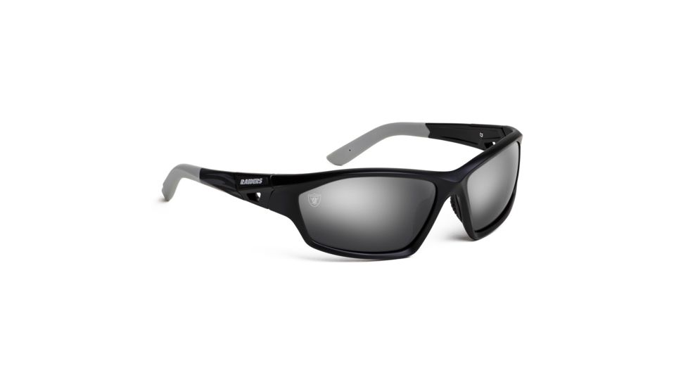 NFL Lateral Oakland Raiders Bifocal Prescription Sunglasses, Matte Black Frame, 619462A23BI