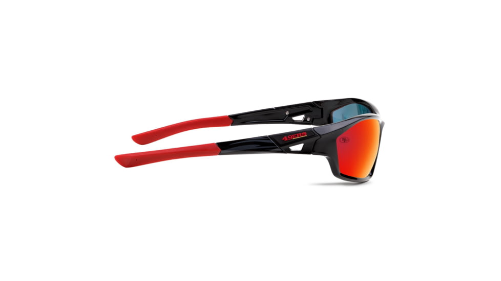 NFL Lateral San Francisco 49ers Bifocal Prescription Sunglasses, Matte Black Frame, 619462A27BI