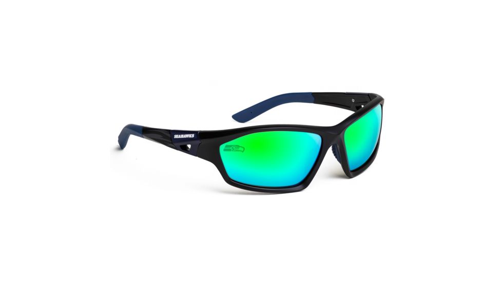 NFL Lateral Seattle Seahawks Bifocal Prescription Sunglasses, Matte Black Frame, 619462A28BI