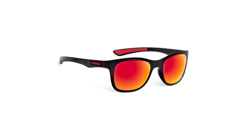 NFL Wayfarer Arizona Cardinals Progressive Prescription Sunglasses, Matte Black Frame, 622088T01PR