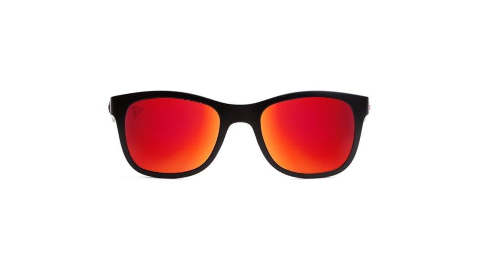 NFL Wayfarer Atlanta Falcons Progressive Prescription Sunglasses, Matte Black Frame, 622088T02PR
