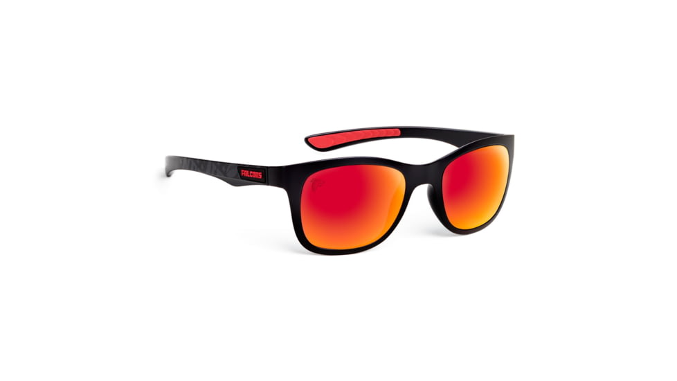 NFL Wayfarer Atlanta Falcons Progressive Prescription Sunglasses, Matte Black Frame, 622088T02PR