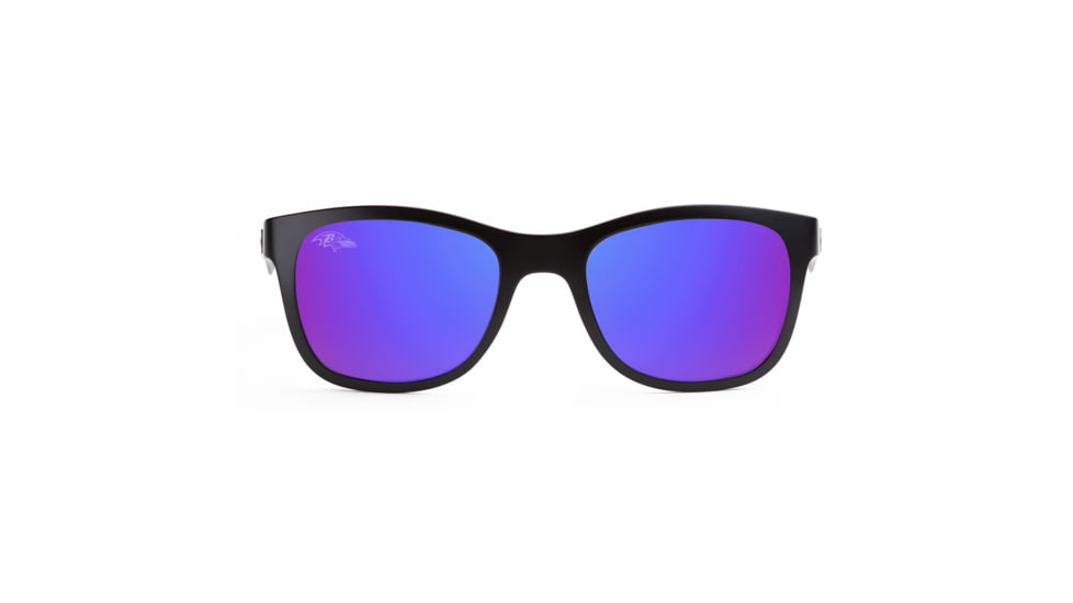 NFL Wayfarer Baltimore Ravens Progressive Prescription Sunglasses, Matte Black Frame, 622088T03PR