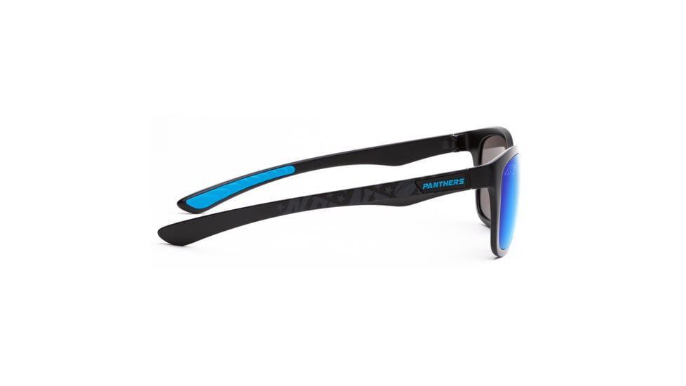 NFL Wayfarer Carolina Panthers Progressive Prescription Sunglasses, Matte Black Frame, 622088T05PR