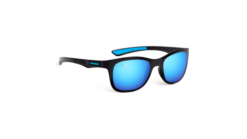 NFL Wayfarer Carolina Panthers Progressive Prescription Sunglasses, Matte Black Frame, 622088T05PR