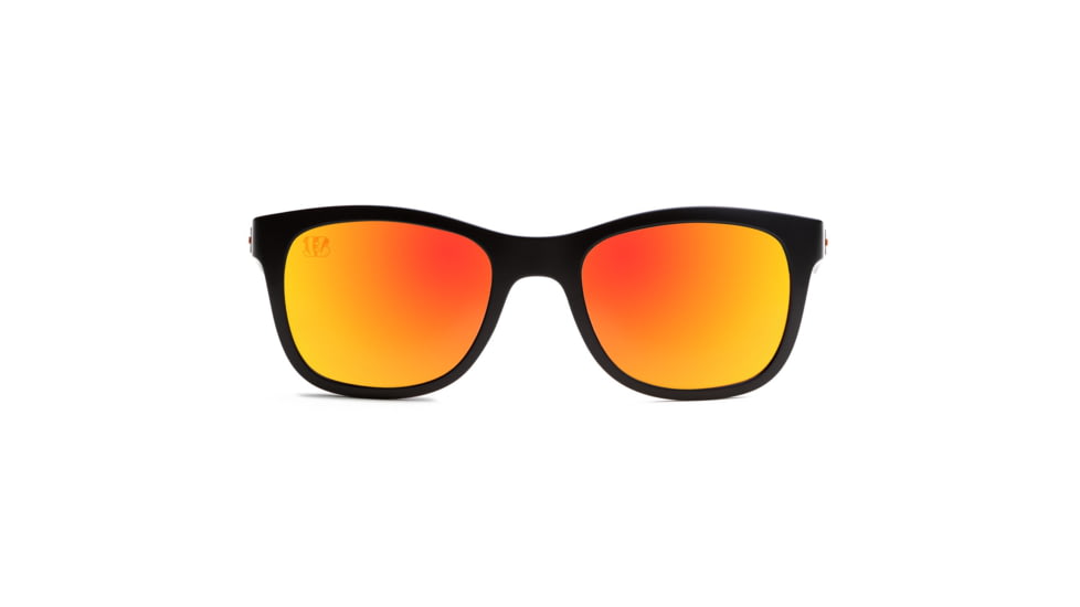 NFL Wayfarer Cincinnati Bengals Progressive Prescription Sunglasses, Matte Black Frame, 622088T07PR