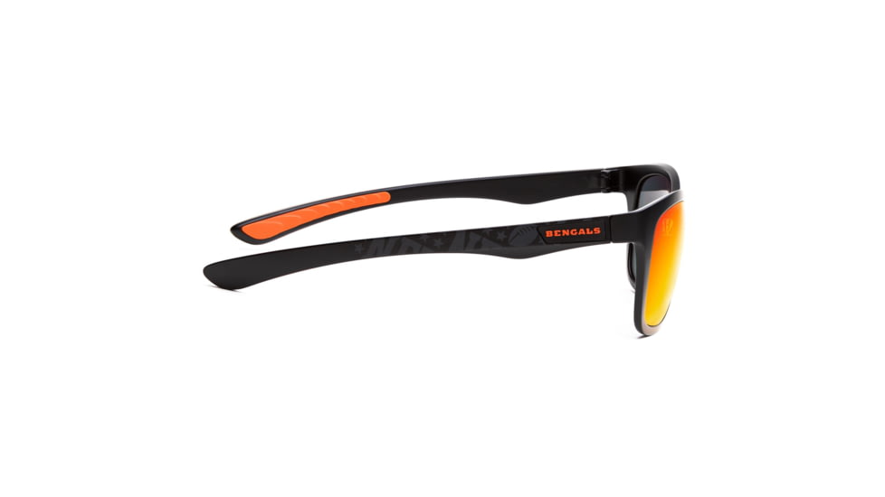 NFL Wayfarer Cincinnati Bengals Progressive Prescription Sunglasses, Matte Black Frame, 622088T07PR