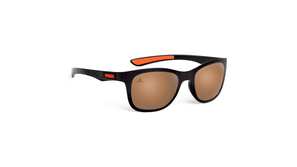 NFL Wayfarer Cleveland Browns Progressive Prescription Sunglasses, Matte Black Frame, 622088T08PR
