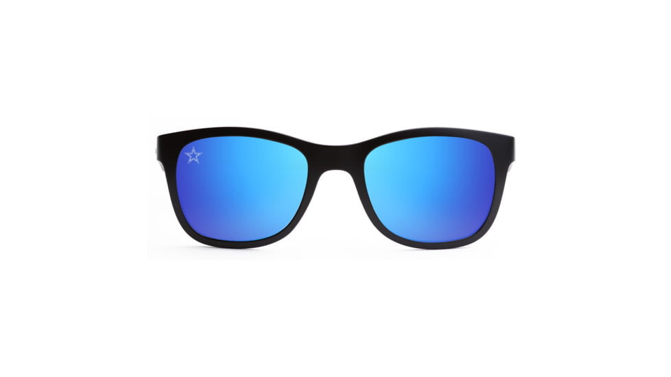 NFL Wayfarer Dallas Cowboys Progressive Prescription Sunglasses, Matte Black Frame, 622088T09PR