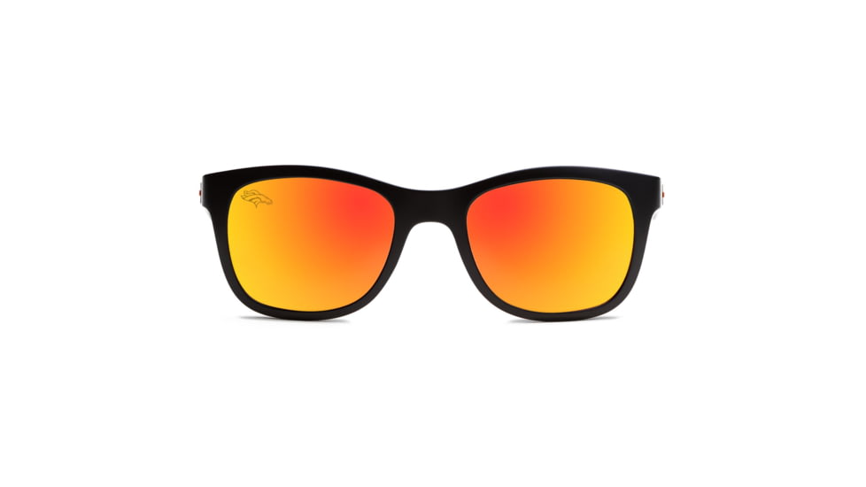 NFL Wayfarer Denver Broncos Progressive Prescription Sunglasses, Matte Black Frame, 622088T10PR