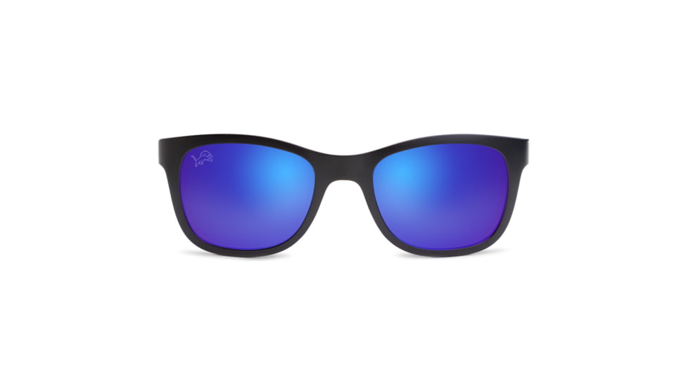 NFL Wayfarer Detroit Lions Progressive Prescription Sunglasses, Matte Black Frame, 622088T11PR