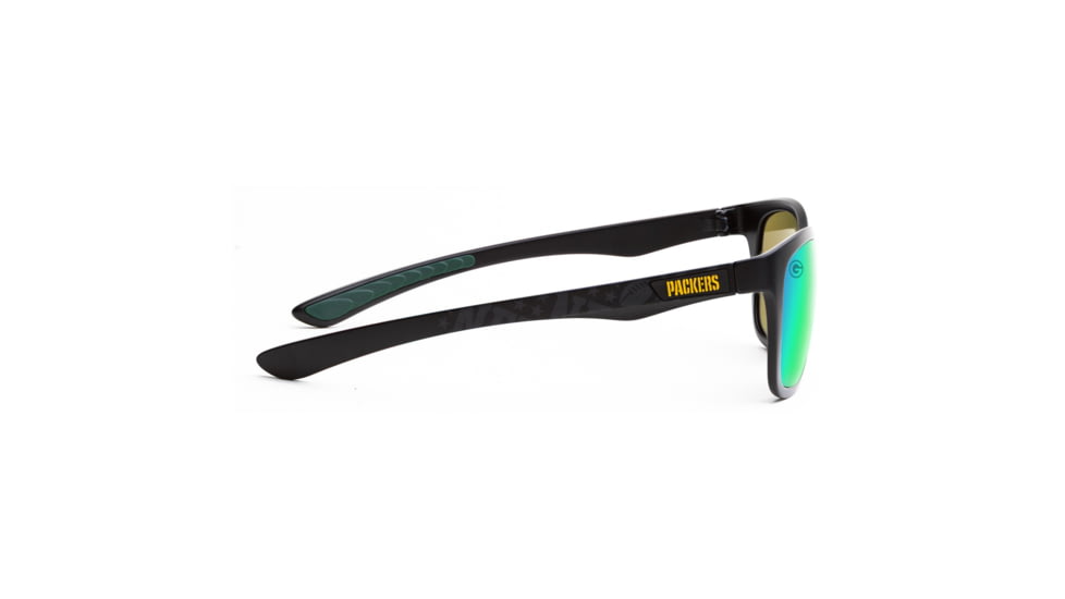 NFL Wayfarer Green Bay Packers Progressive Prescription Sunglasses, Matte Black Frame, 622088T12PR