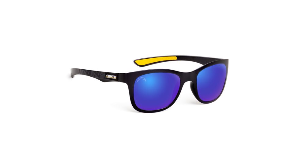 NFL Wayfarer Los Angeles Chargers Progressive Prescription Sunglasses, Matte Black Frame, 622088T26PR