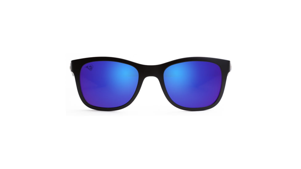 NFL Wayfarer Los Angeles Rams Progressive Prescription Sunglasses, Matte Black Frame, 622088T29PR