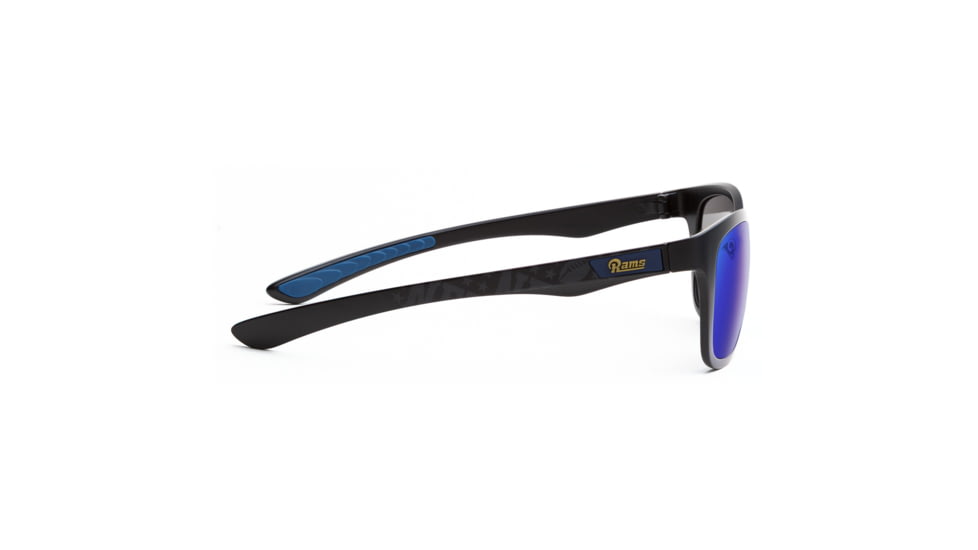NFL Wayfarer Los Angeles Rams Progressive Prescription Sunglasses, Matte Black Frame, 622088T29PR