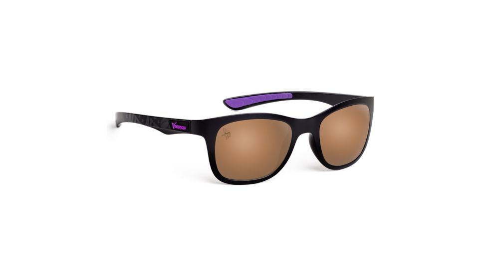 NFL Wayfarer Minnesota Vikings Progressive Prescription Sunglasses, Matte Black Frame, 622088T18PR