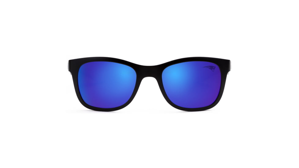 NFL Wayfarer New England Patriots Progressive Prescription Sunglasses, Matte Black Frame, 622088T19PR
