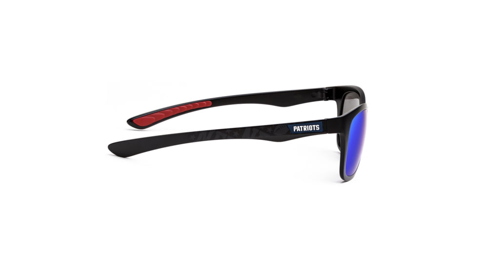 NFL Wayfarer New England Patriots Progressive Prescription Sunglasses, Matte Black Frame, 622088T19PR