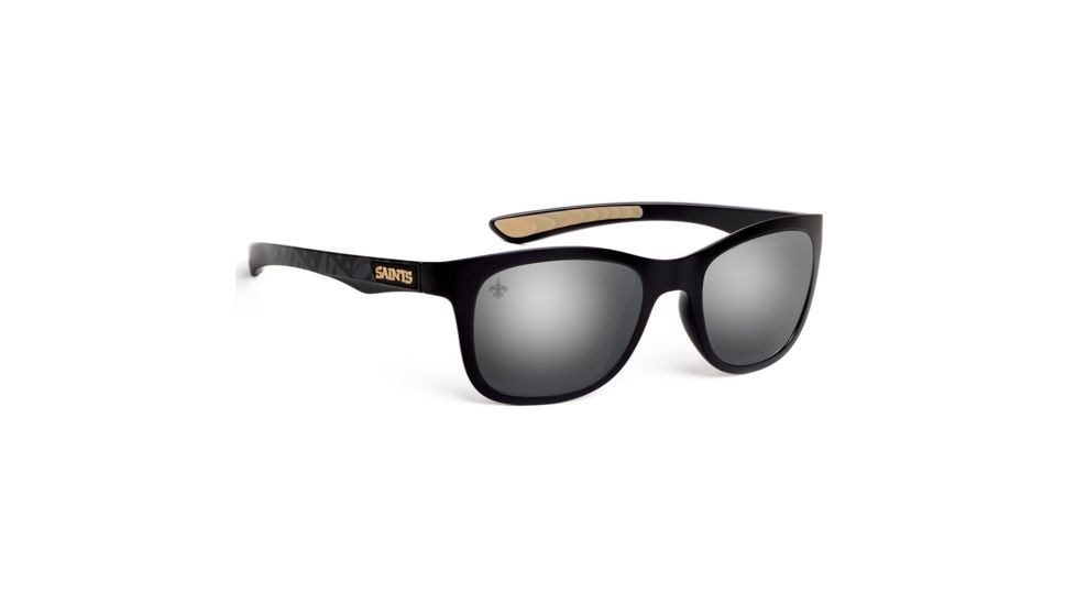NFL Wayfarer New Orleans Saints Progressive Prescription Sunglasses, Matte Black Frame, 622088T20PR