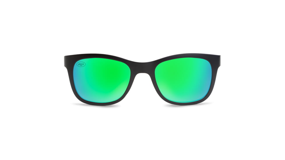 NFL Wayfarer New York Jets Progressive Prescription Sunglasses, Matte Black Frame, 622088T22PR